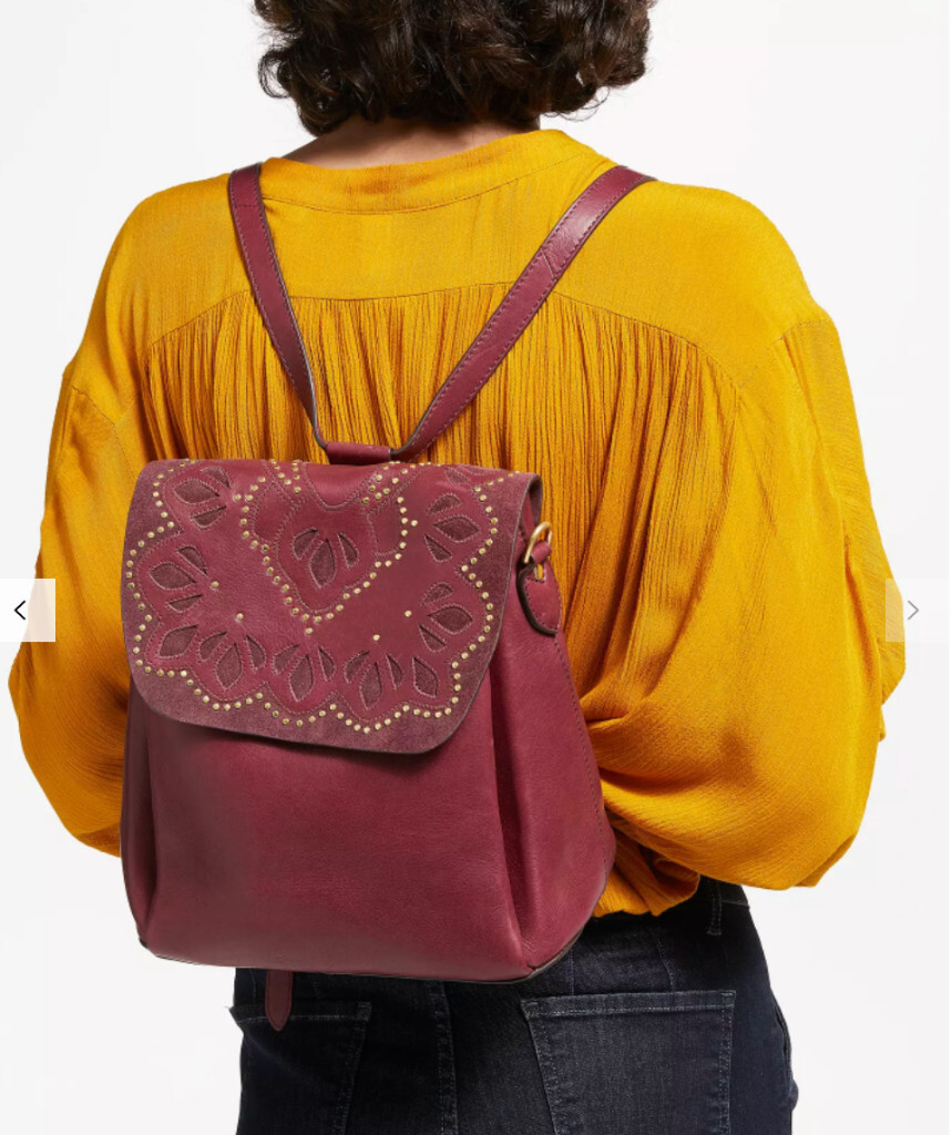 John Lewis leather handbag / backpack 